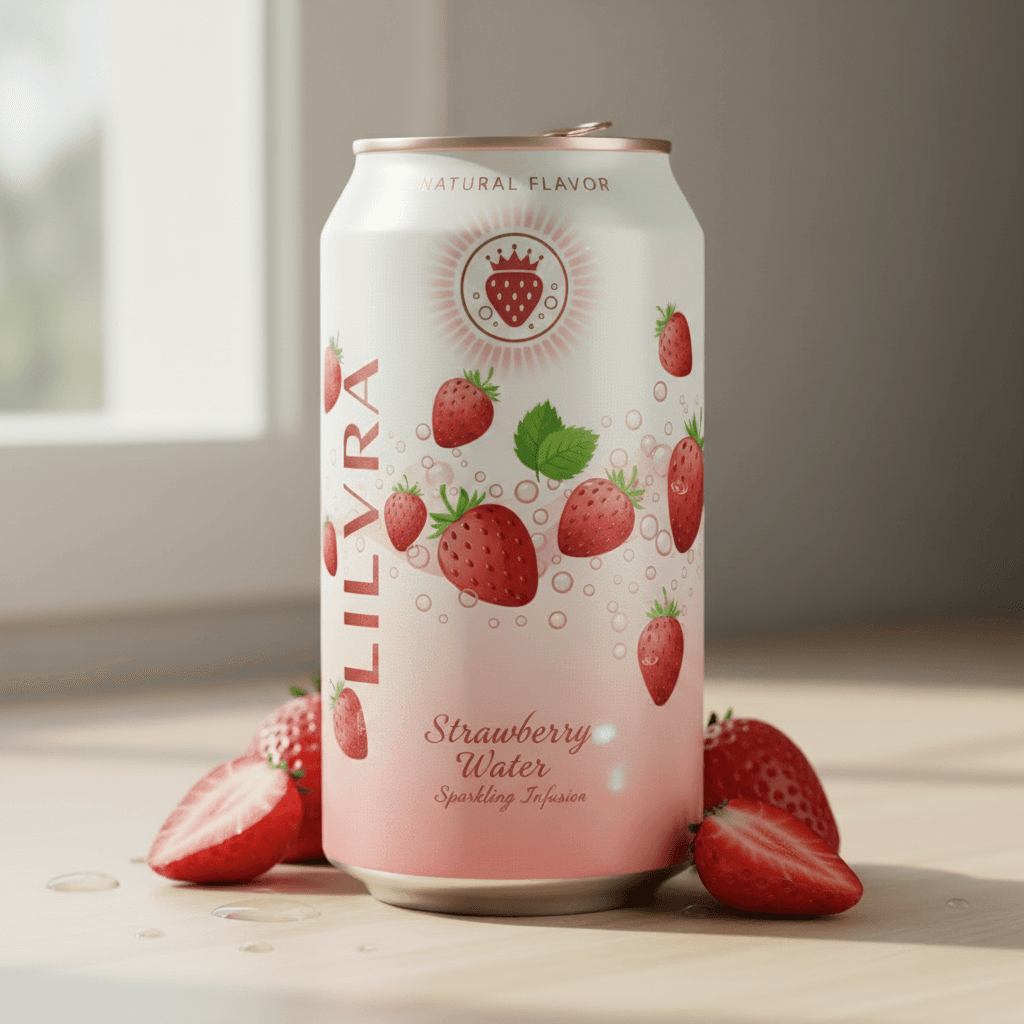 Lilvra Strawberry Sparkling Water