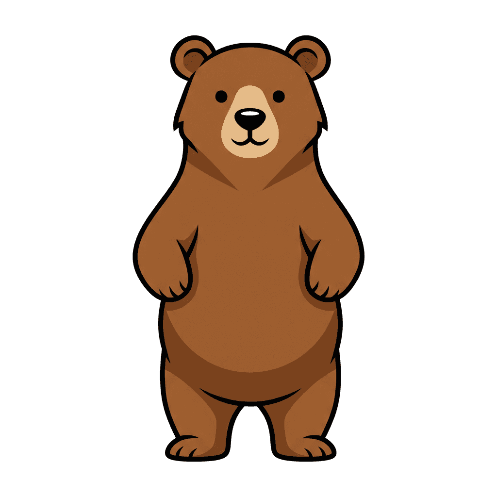 Friendly Brown Bear Mascot