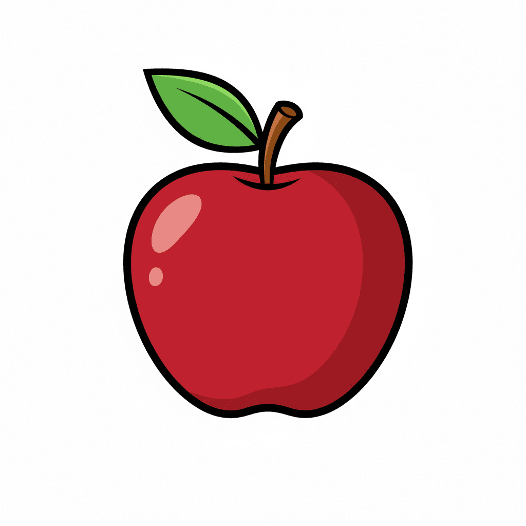 Juicy Red Apple