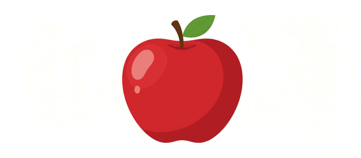 Shiny Red Apple