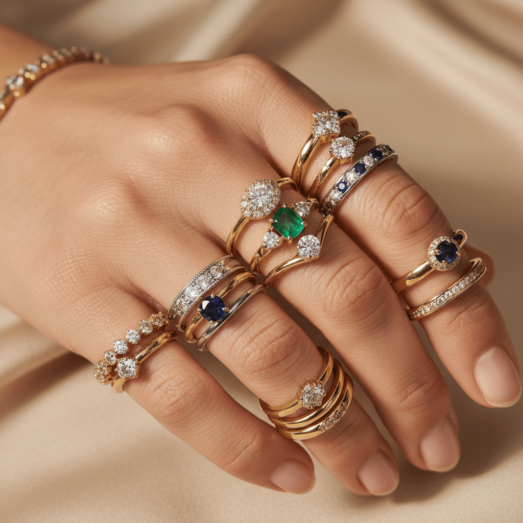Stacked Rings Detail