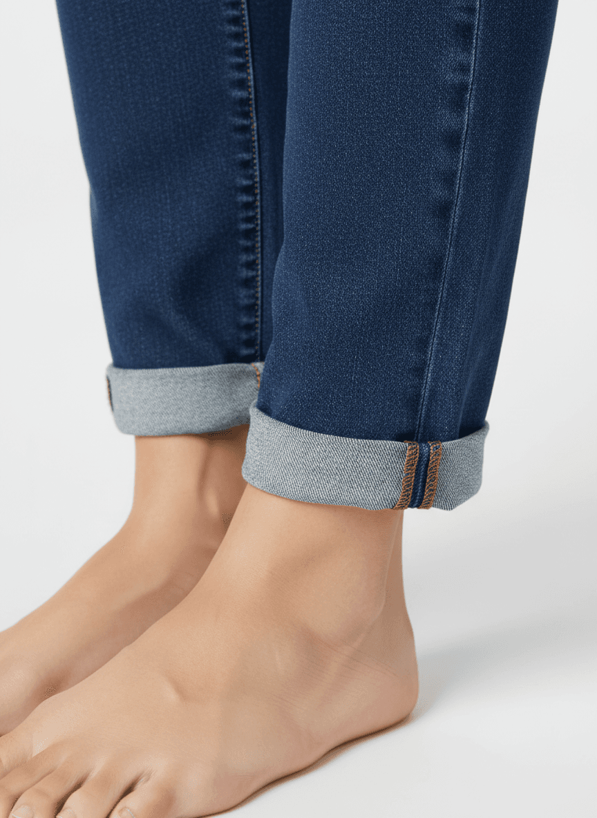 Cuffed Jeans Detail