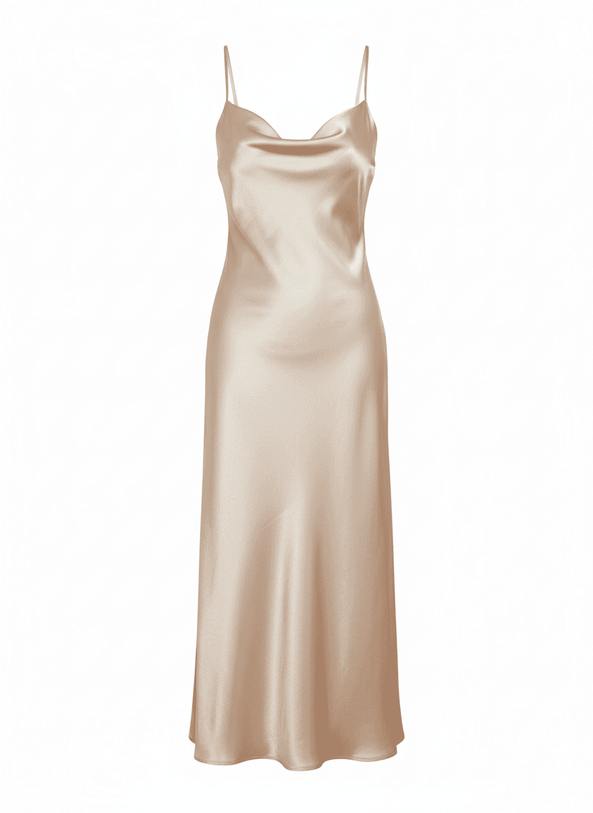 Elegant Champagne Satin Slip
