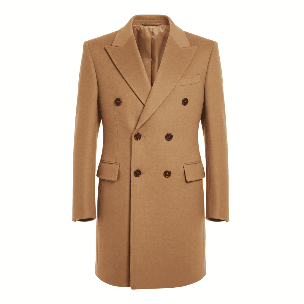 Classic Camel Wool Coat