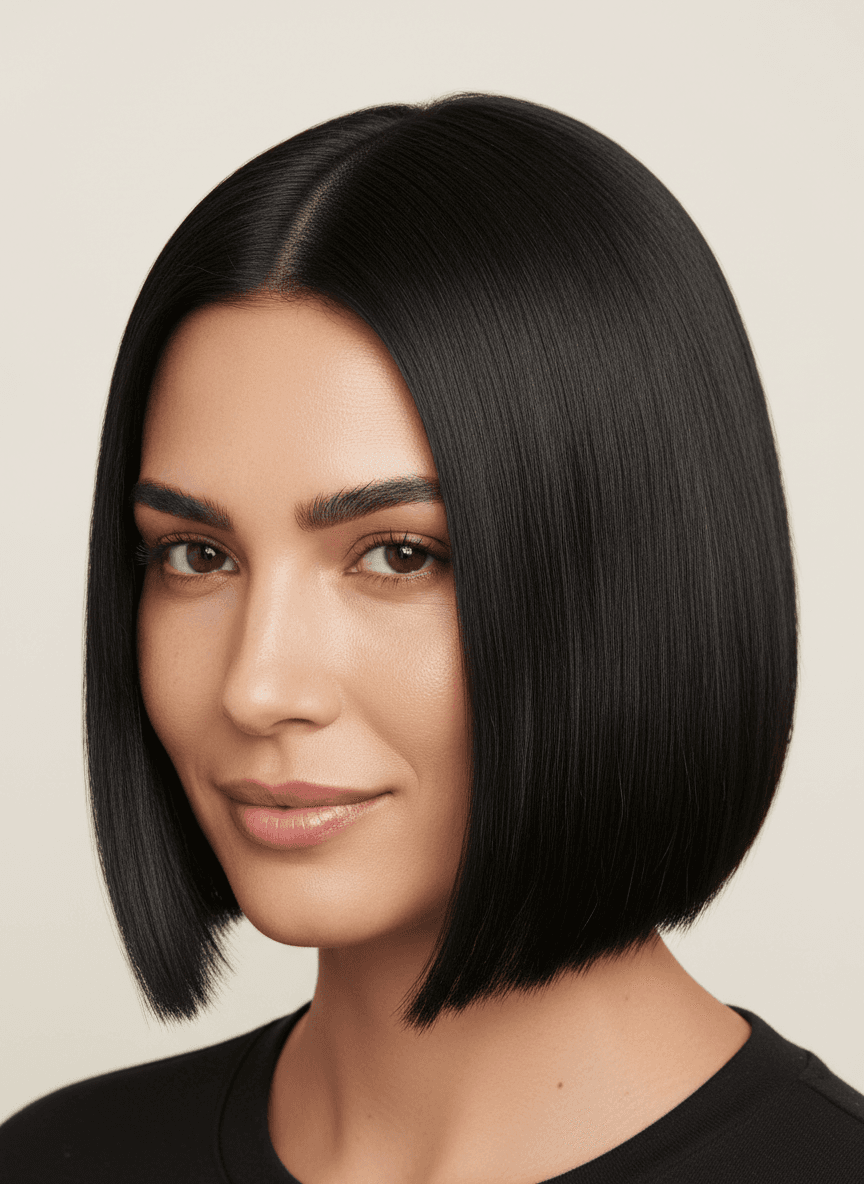 Sleek Glass Hair Bob