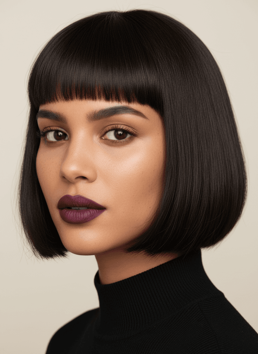 Modern French Bob Portrait