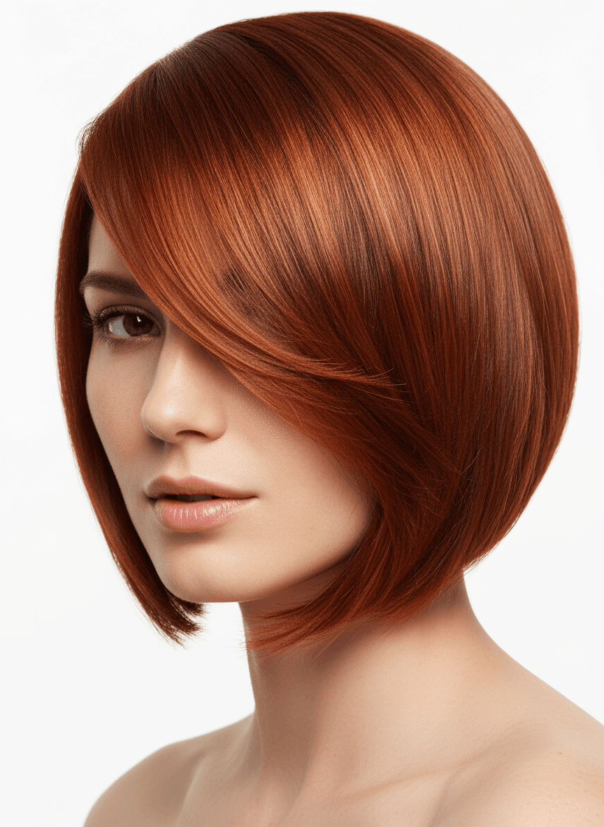 Glossy Copper Bob