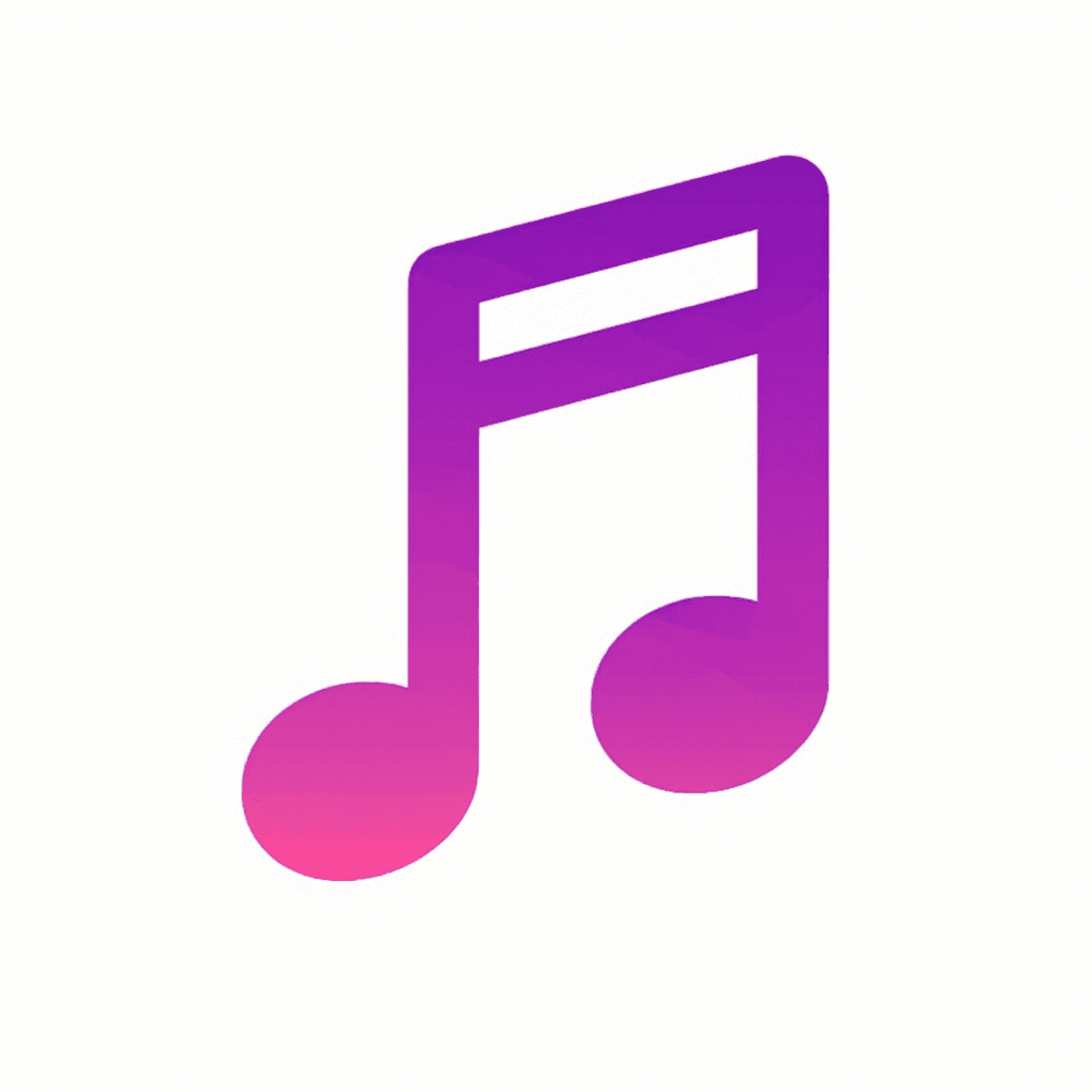 Vibrant Musical Note Icon