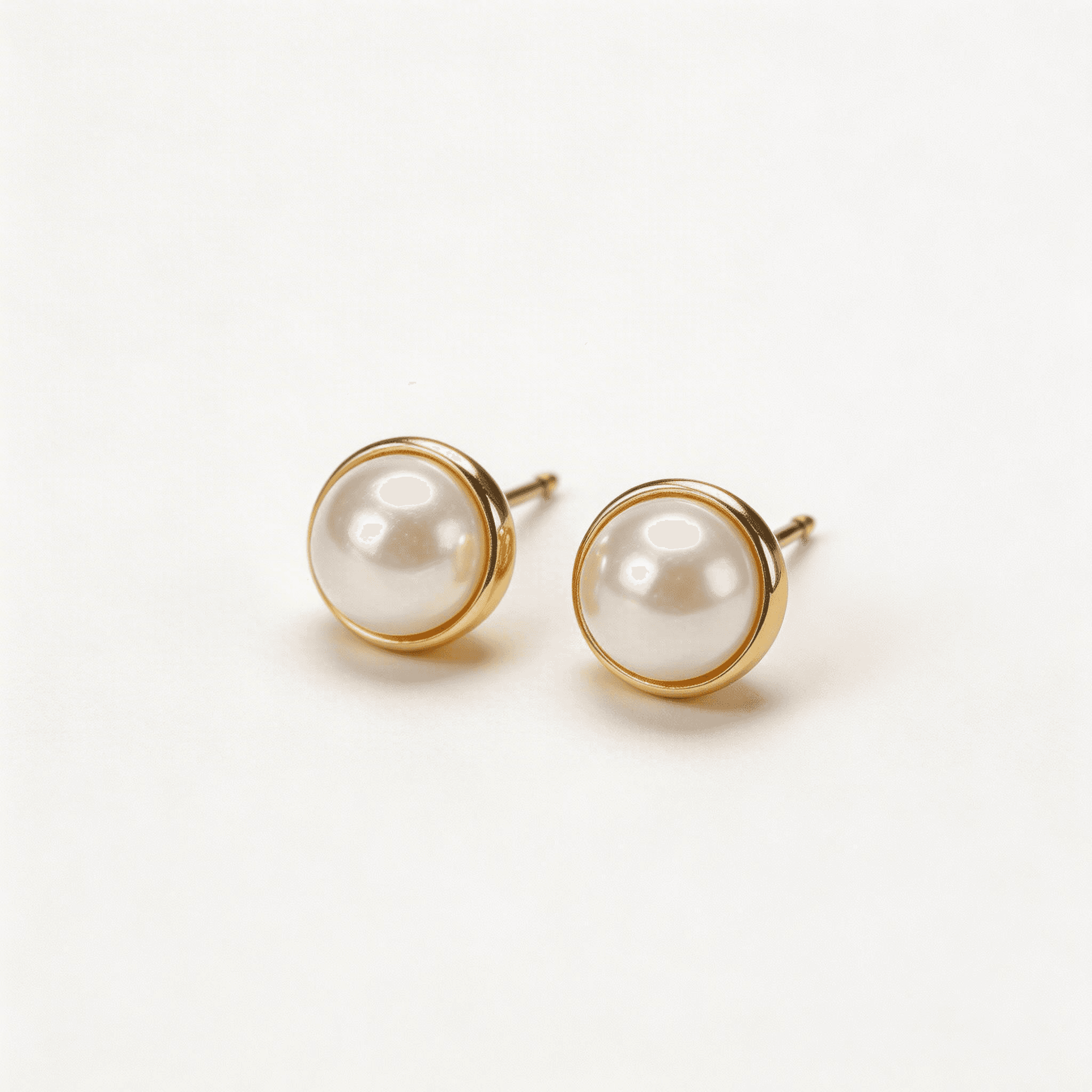 Classic Gold Pearl Studs