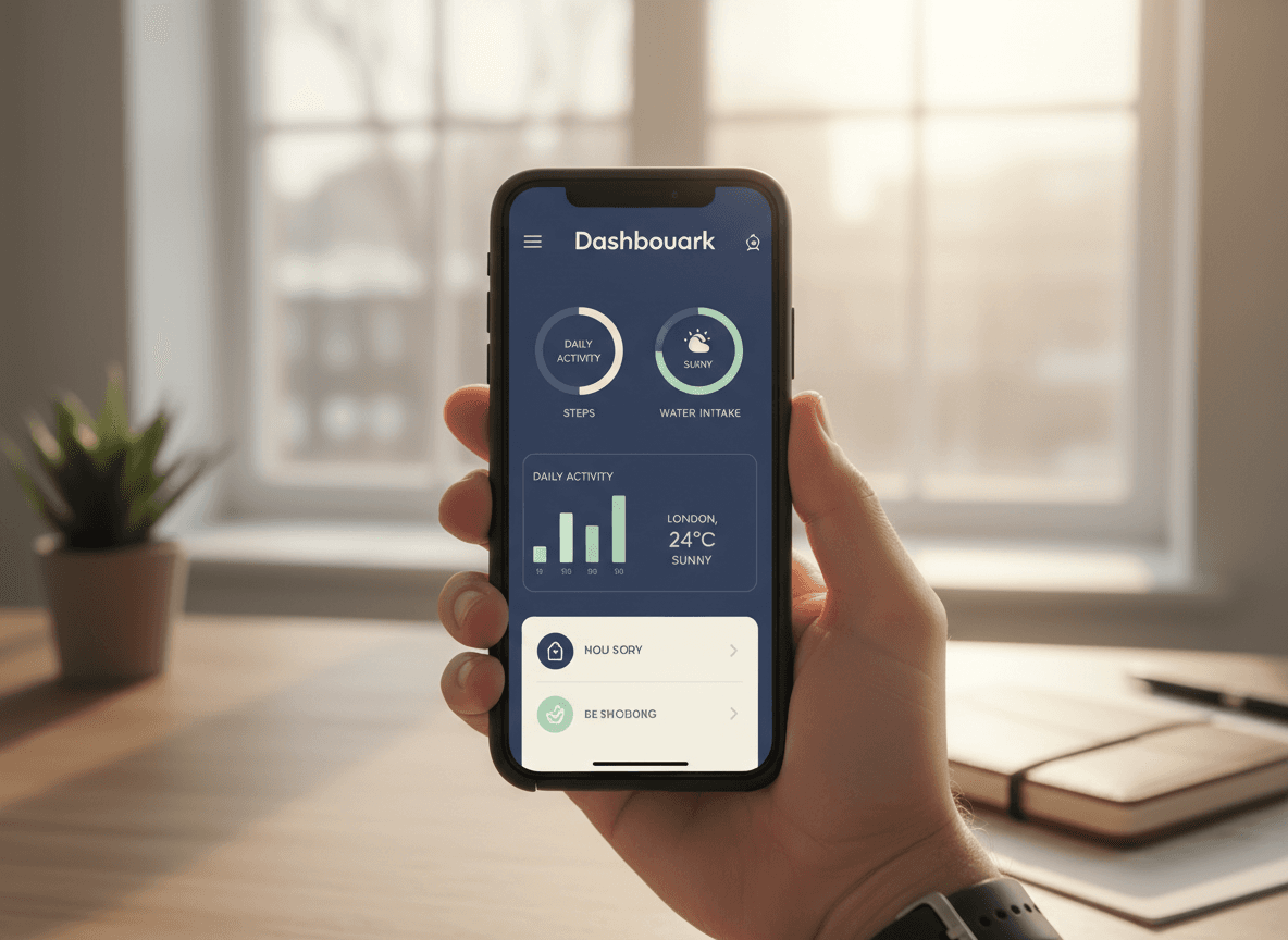 Modern Mobile Dashboard Interface