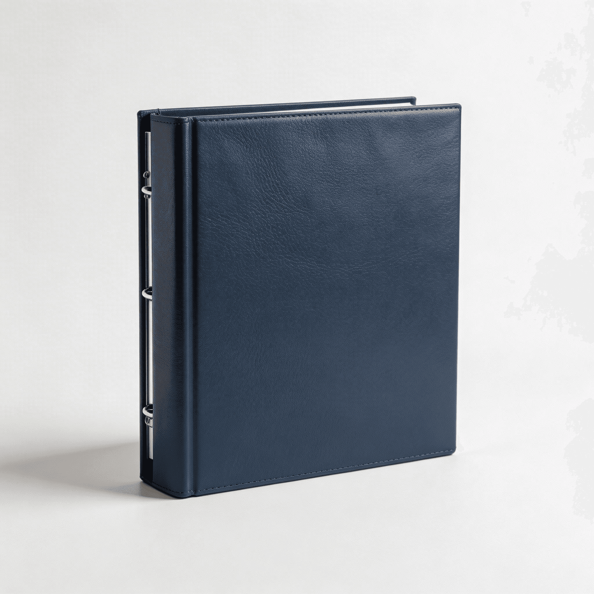 Premium Navy Leather Binder