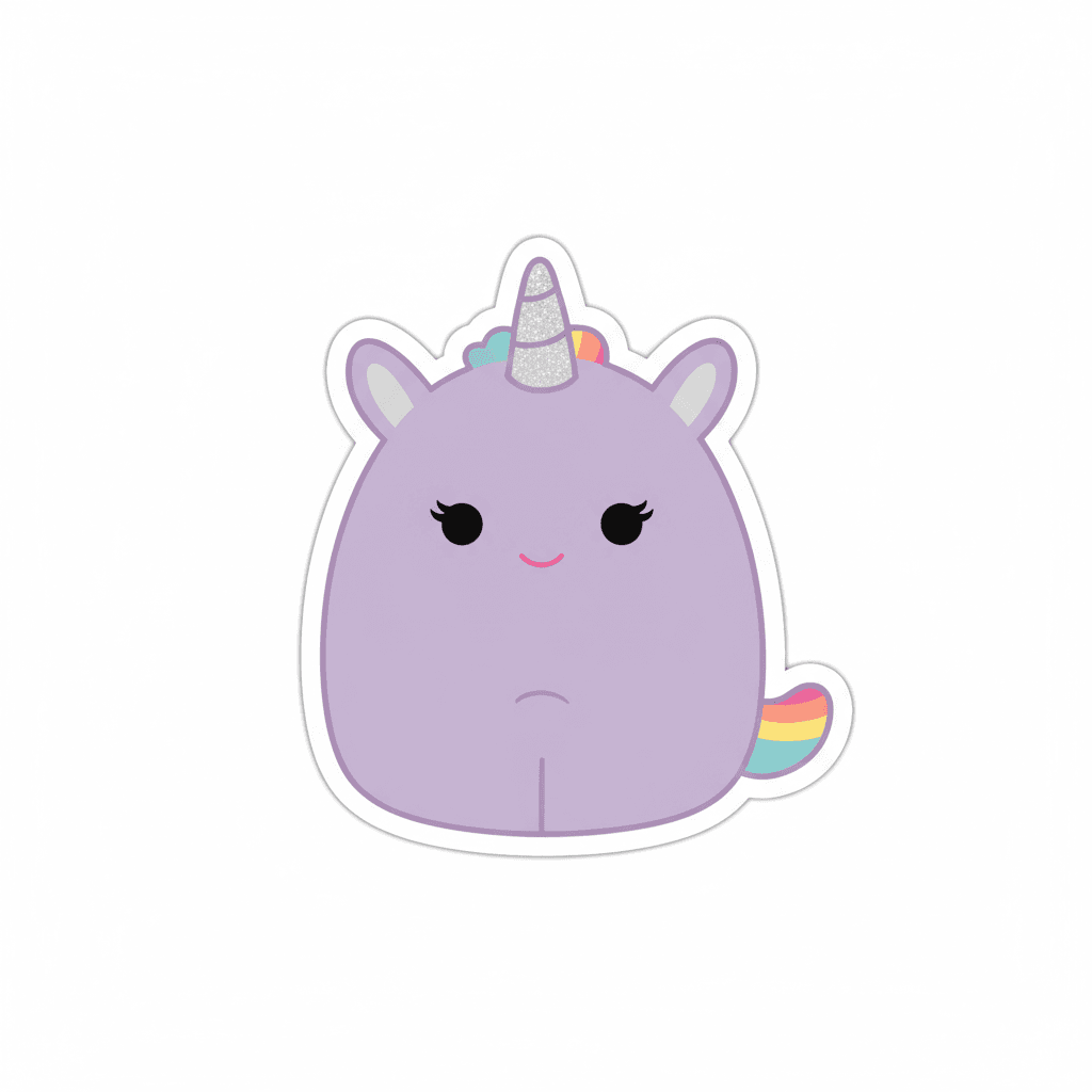 Cute Purple Unicorn Plush