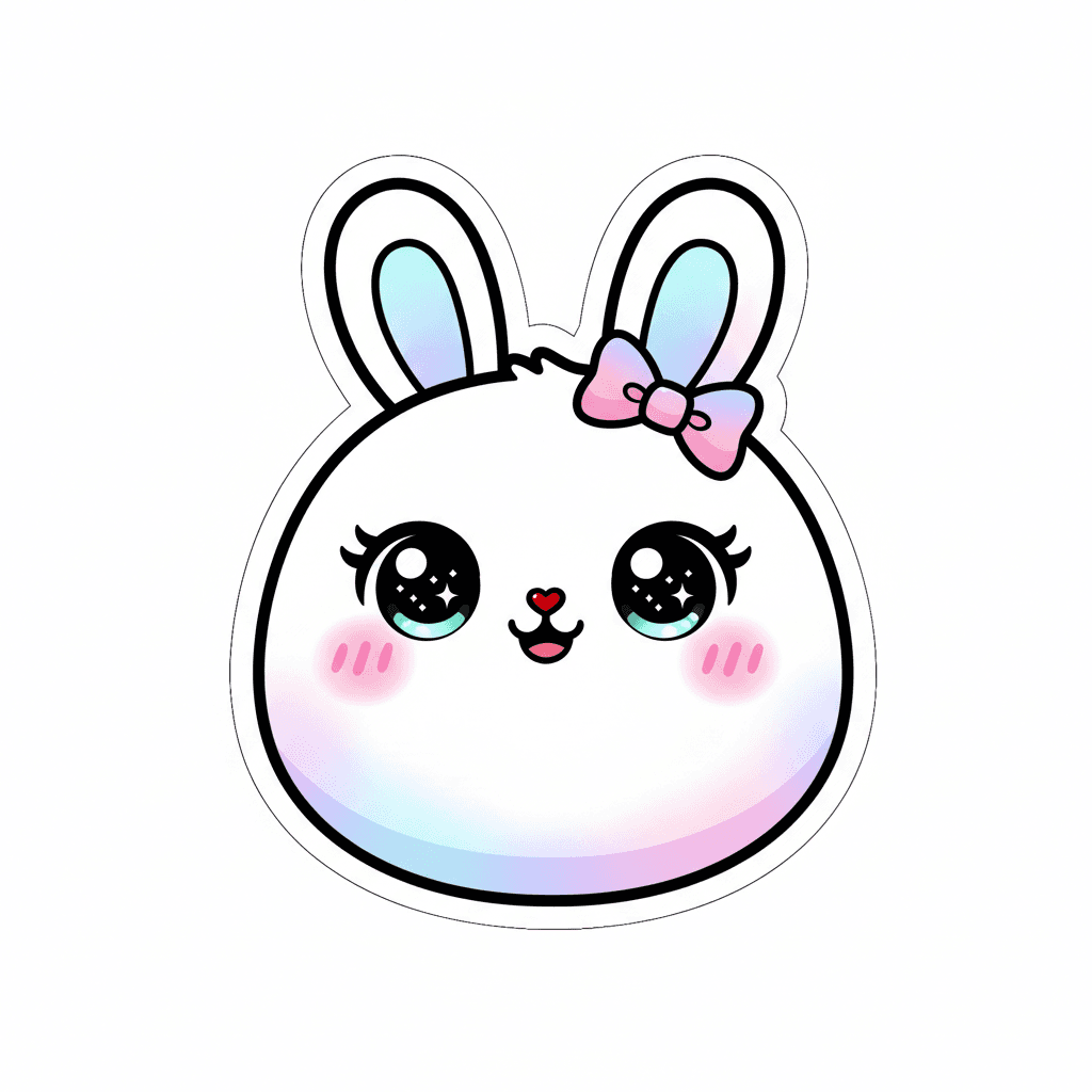 Kawaii Bunny Sticker
