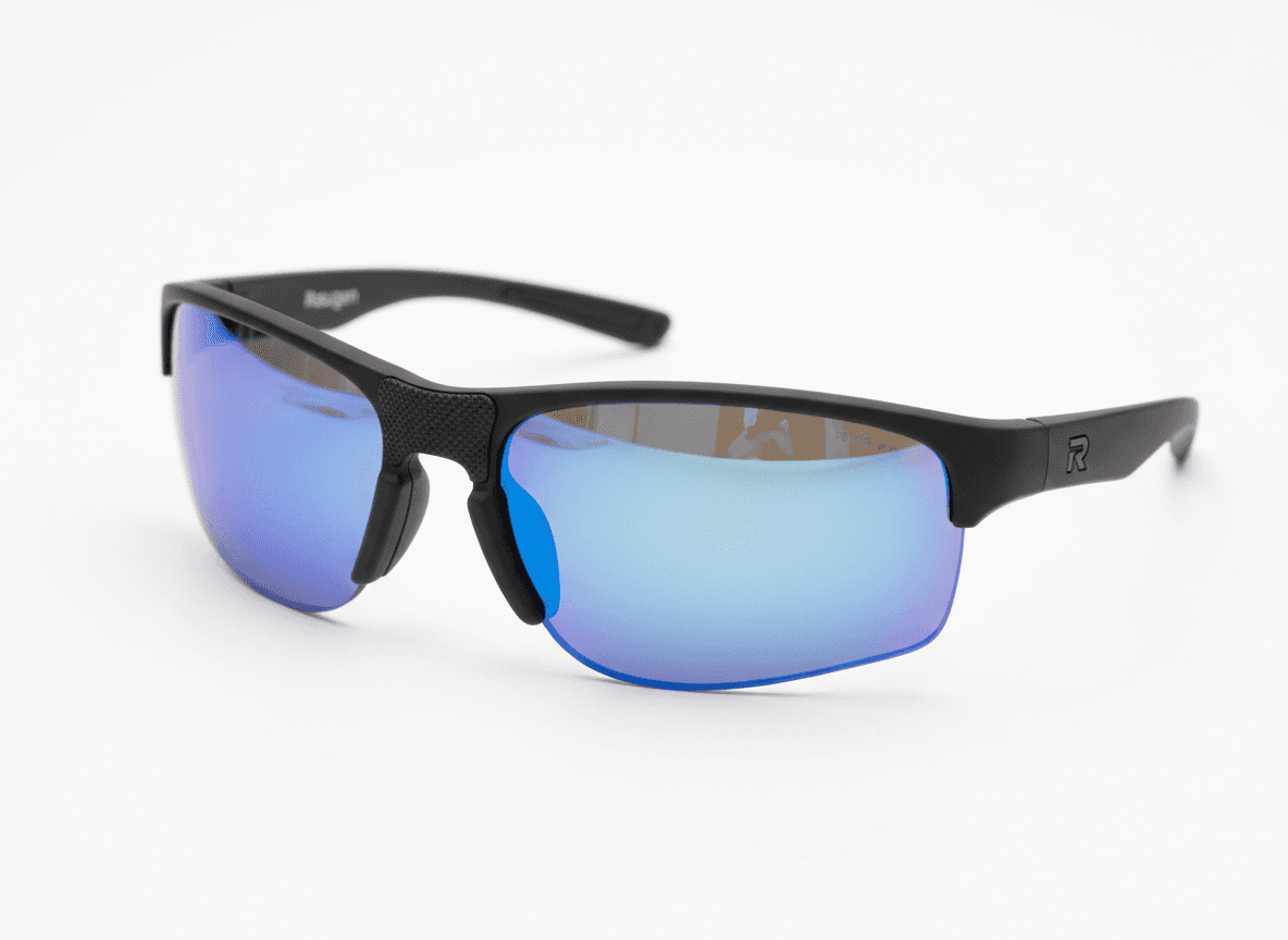 Black Sport Wraparound Sunglasses