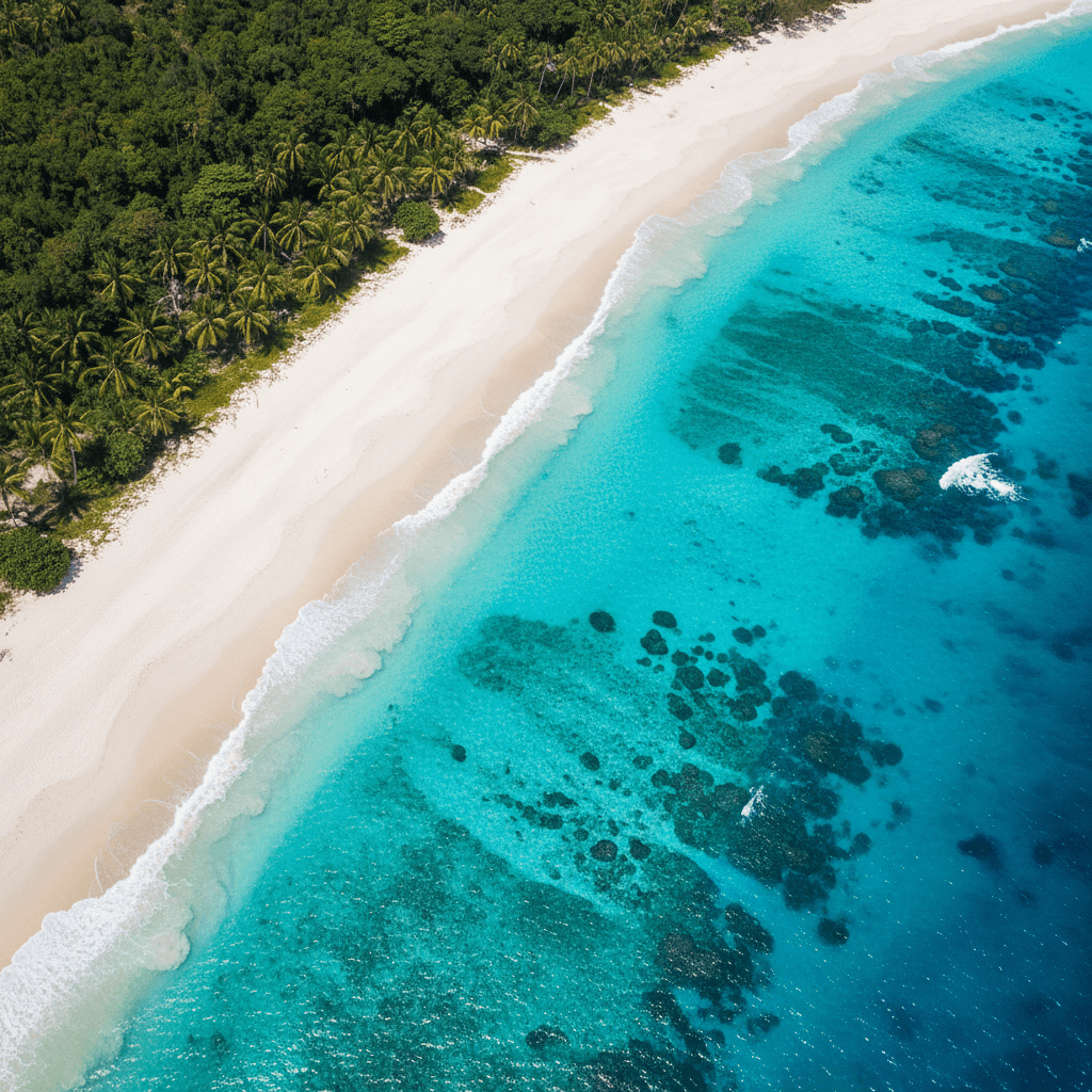Tropical Paradise Aerial View