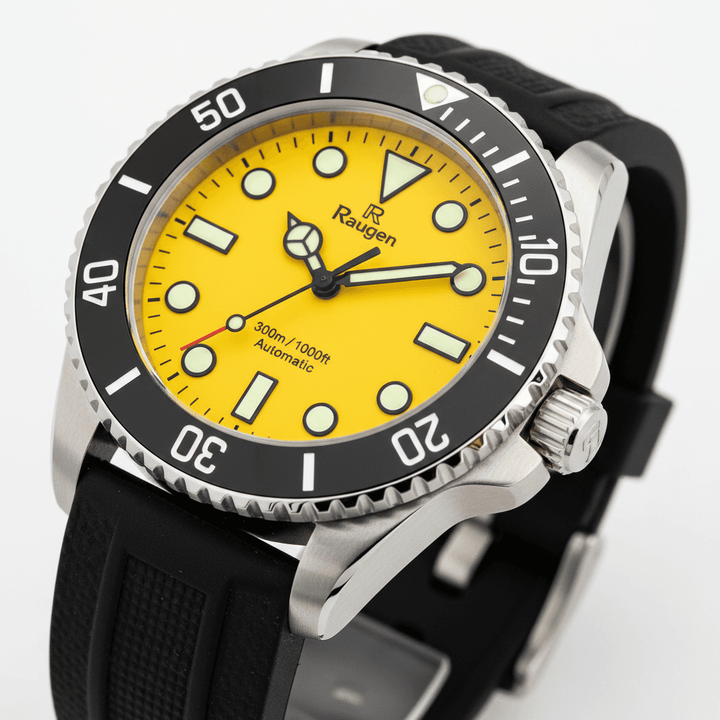 Vibrant Yellow Diver Watch