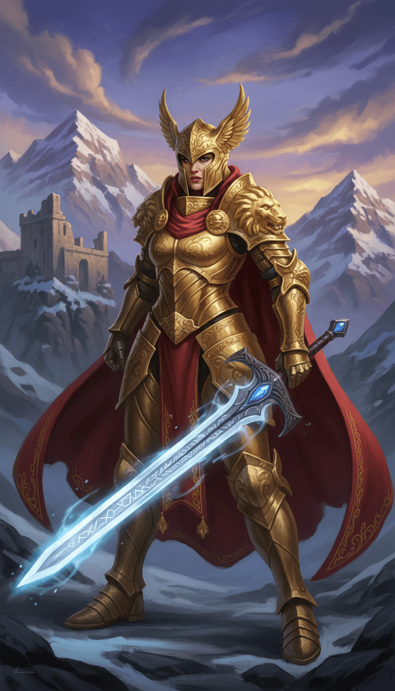 Golden Warrior Knight