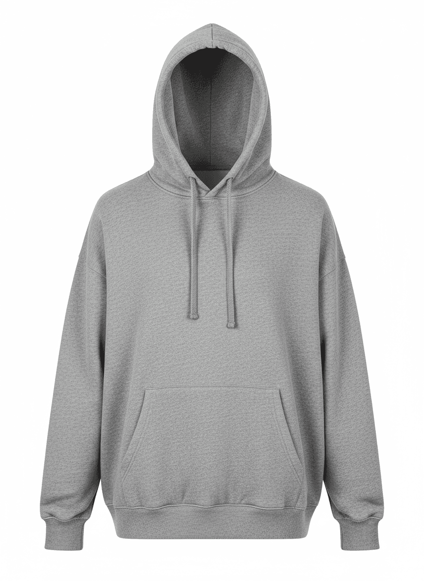 Heather Gray Streetwear Hoodie