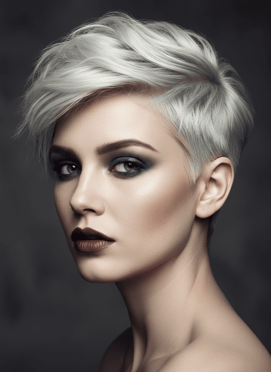 Platinum Pixie Elegance