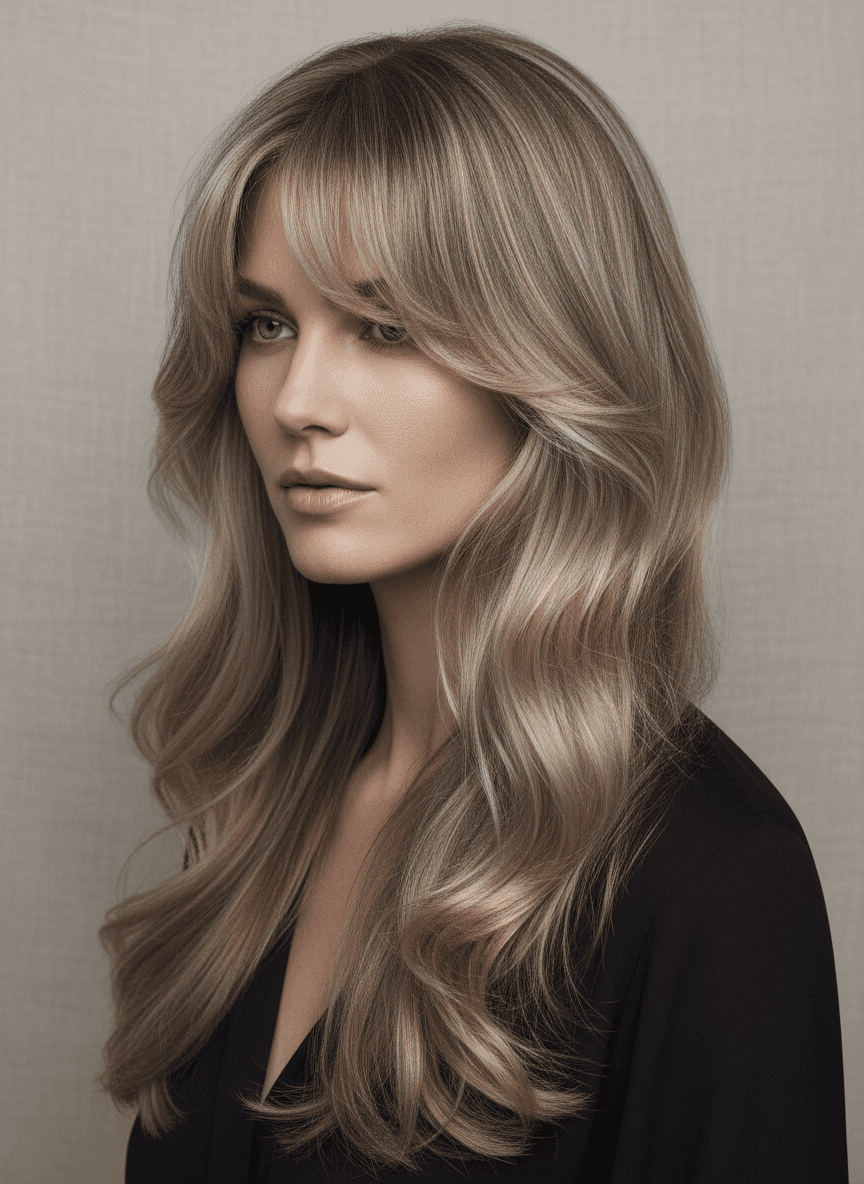Elegant Ash Blonde Layers