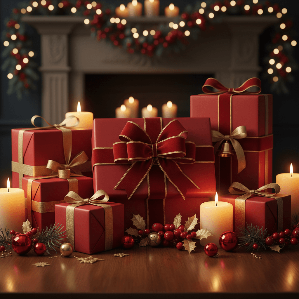 Festive Holiday Gift Arrangement