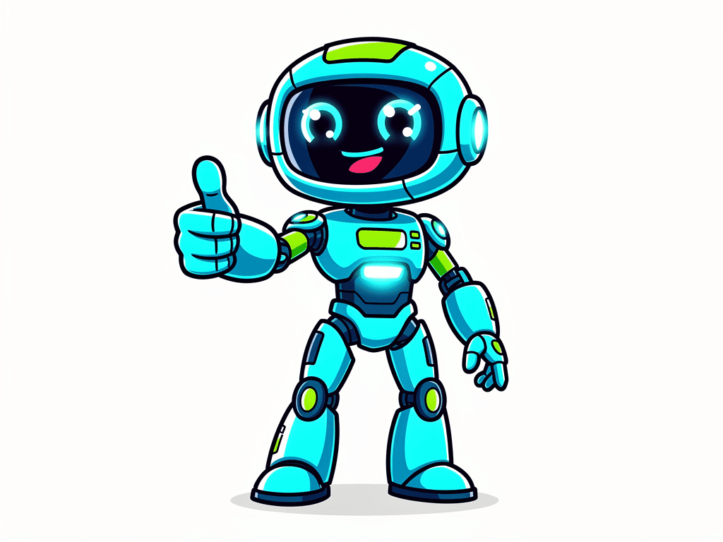 Friendly Robot Mascot