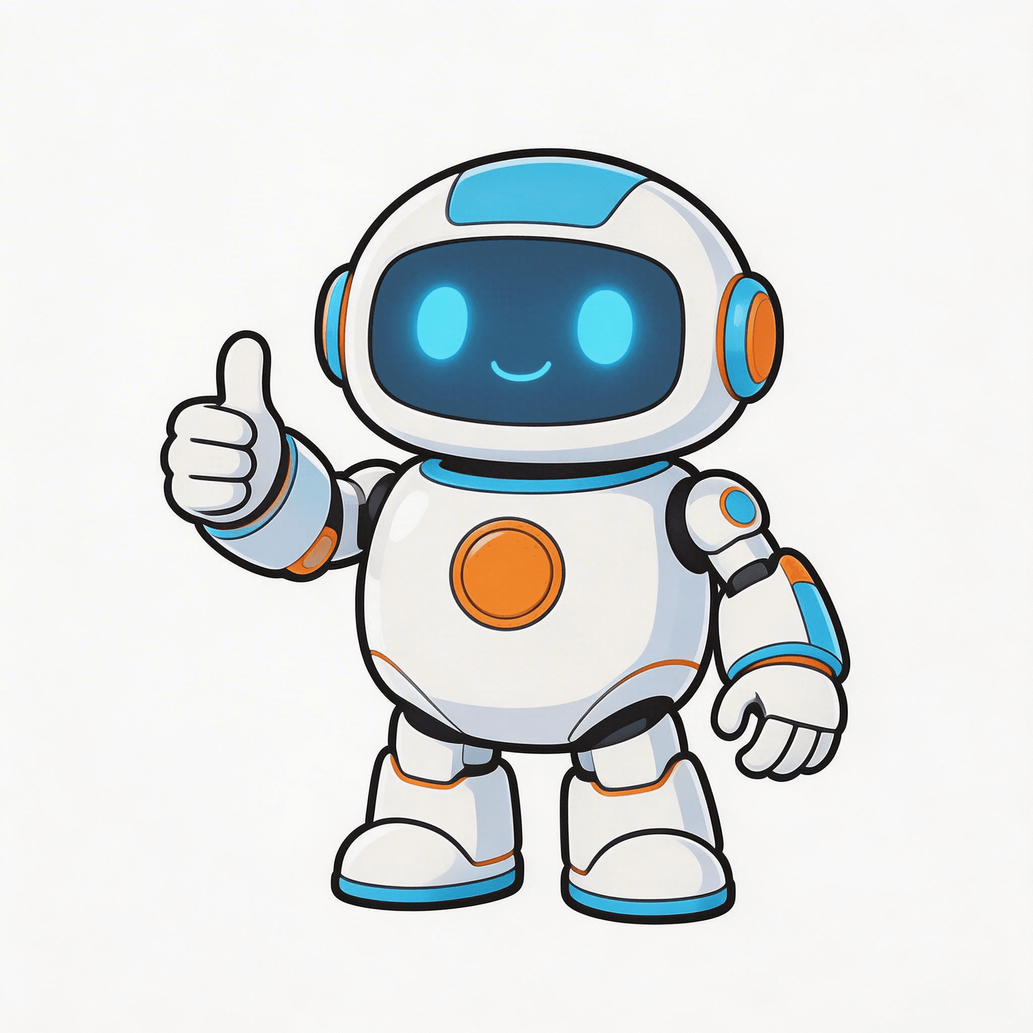 Friendly Robot Mascot