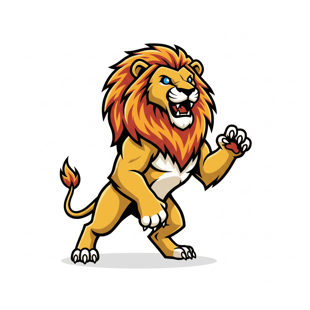Dynamic Mascot Lion