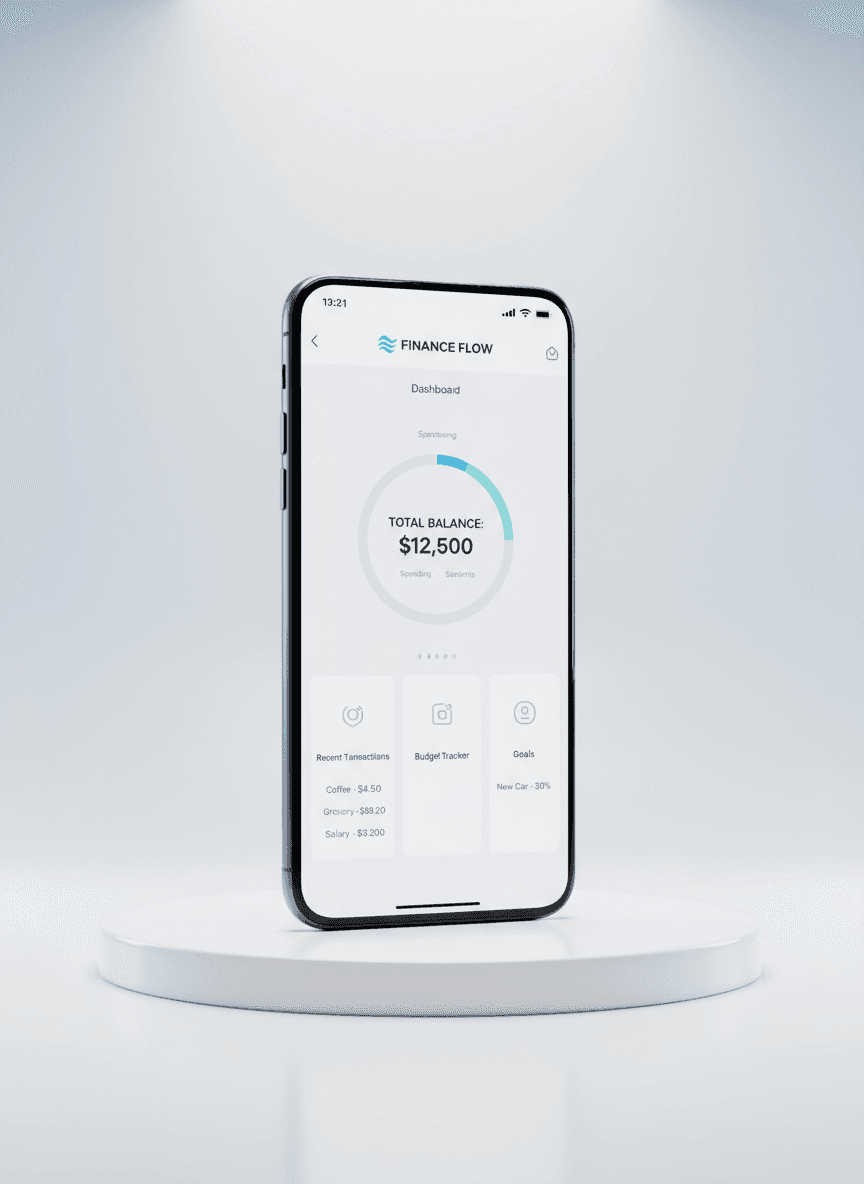 Finance App Mobile Mockup
