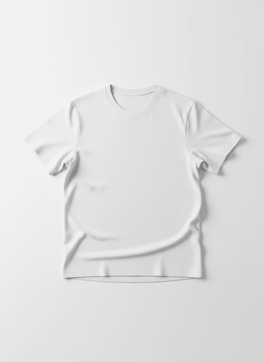 Minimalist White T-Shirt Mockup