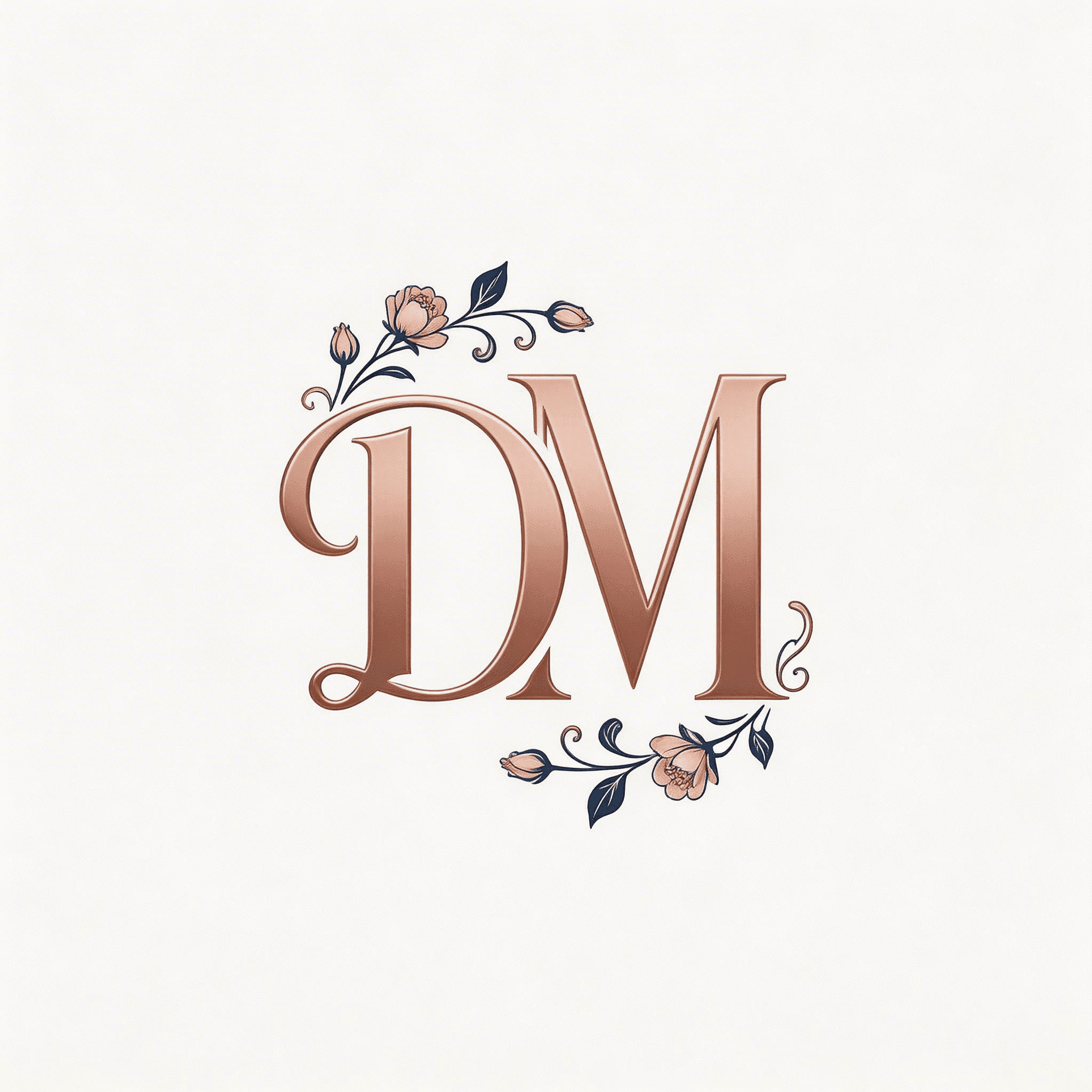 Mom & Daddy Floral Monogram