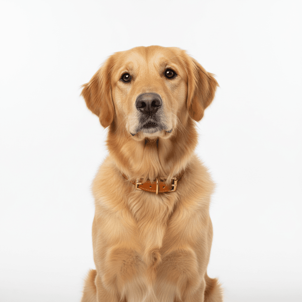 Golden Retriever Studio Portrait