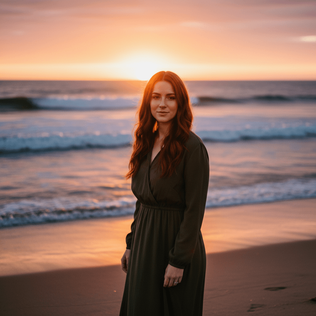 Sunset Beach Portrait