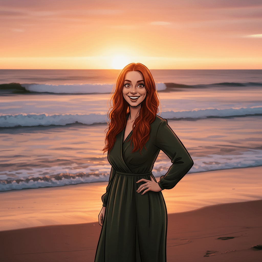 Sunset Beach Portrait
