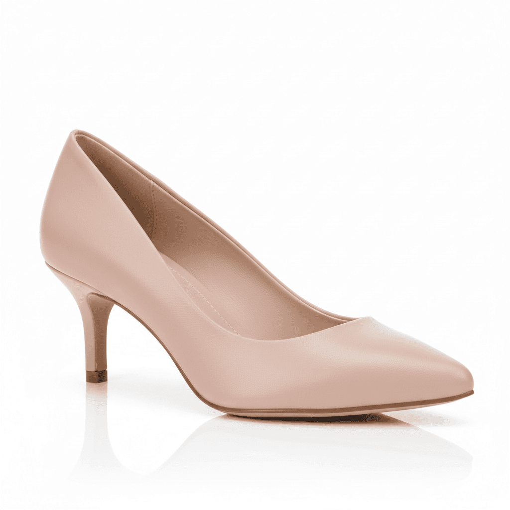 Elegant Blush Kitten Heel