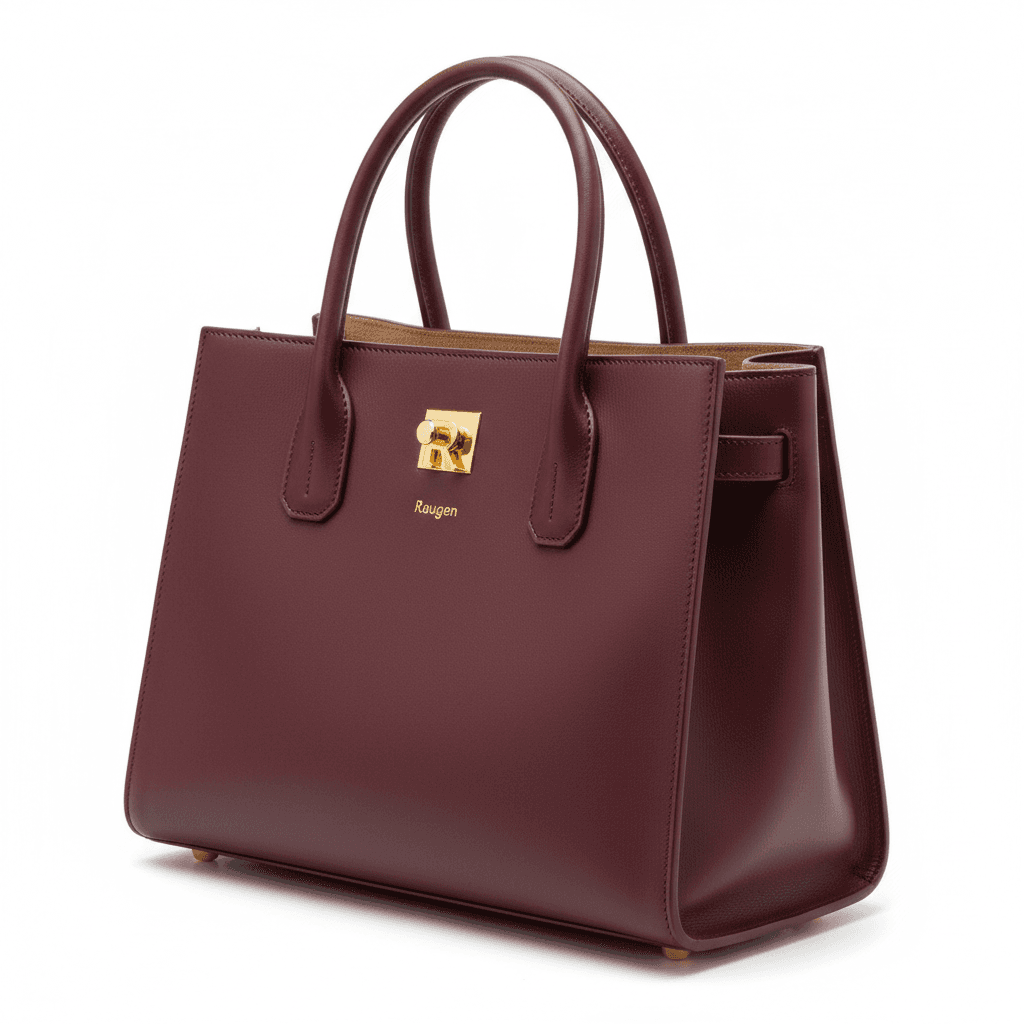 Burgundy Leather Tote