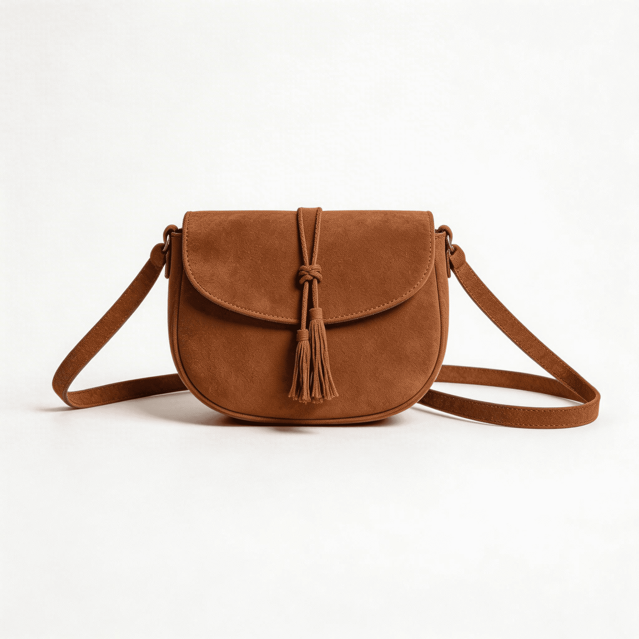 Boho Suede Saddle Bag