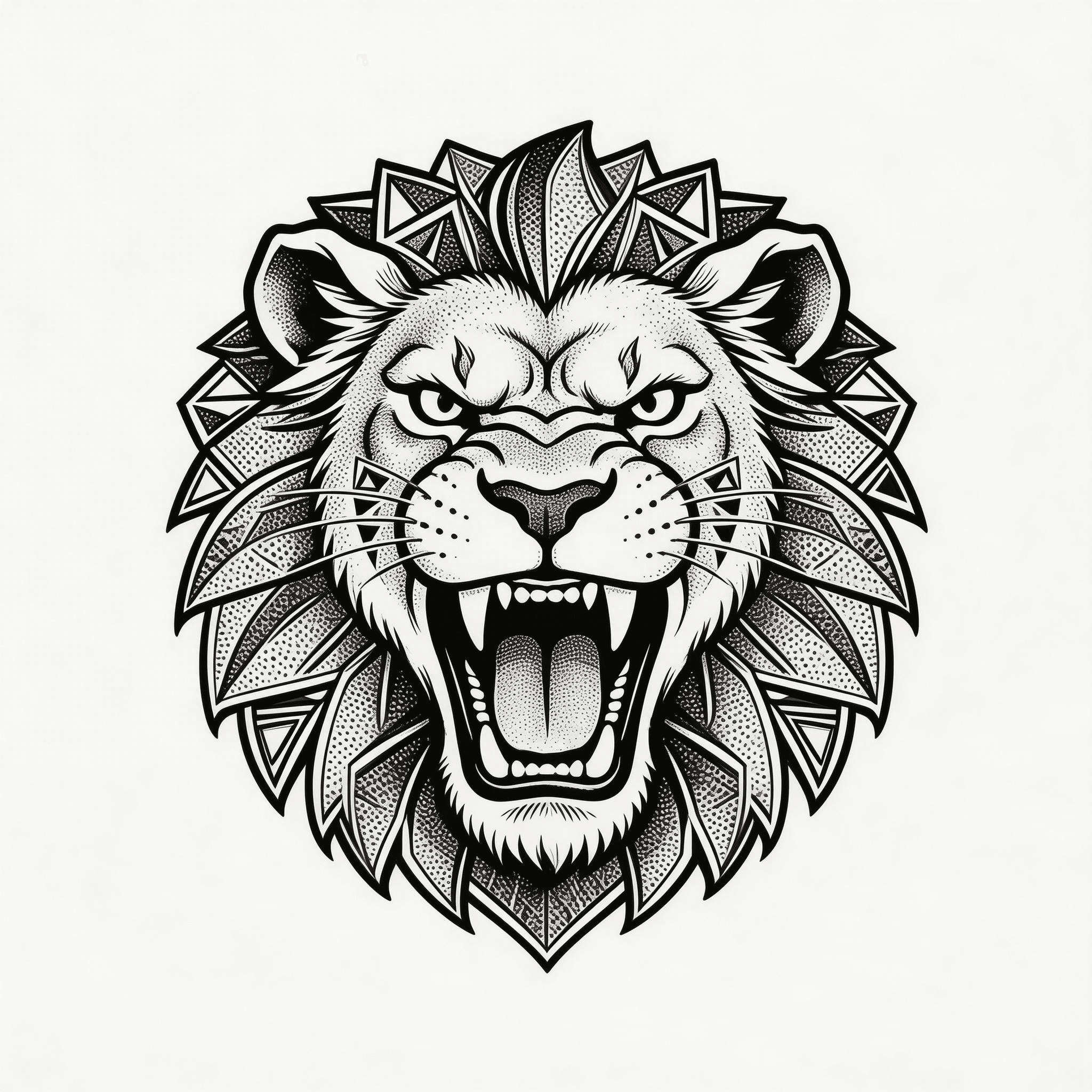 Geometric Roaring Lion