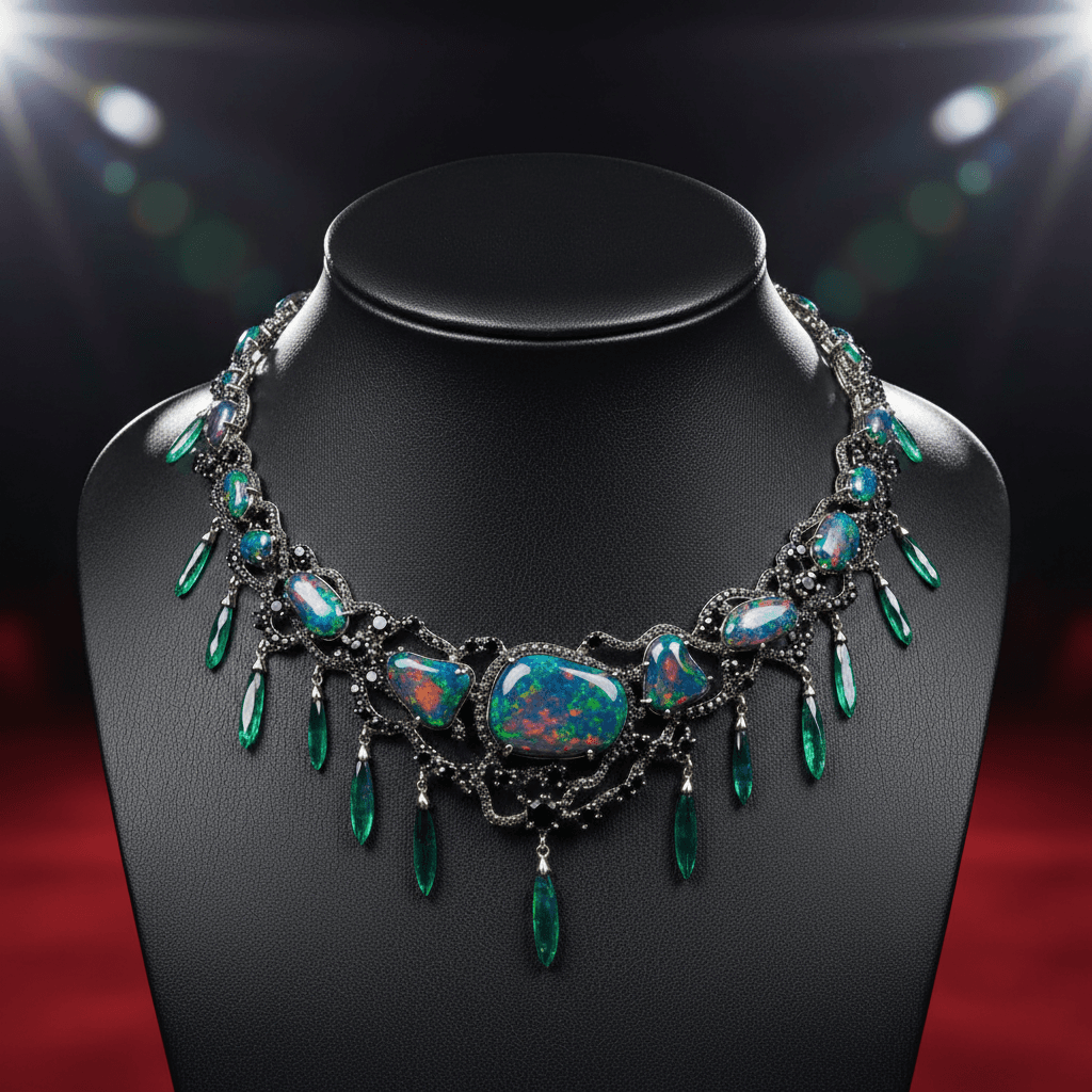 Opulent Opal Statement Necklace