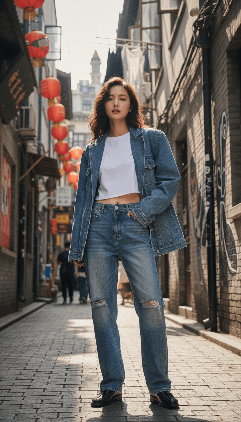 Urban Denim Street Style
