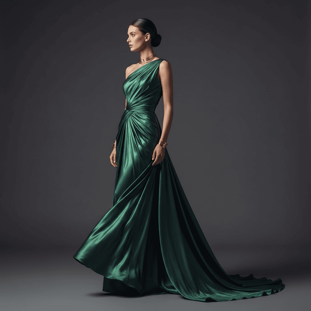 Emerald Silk Elegance