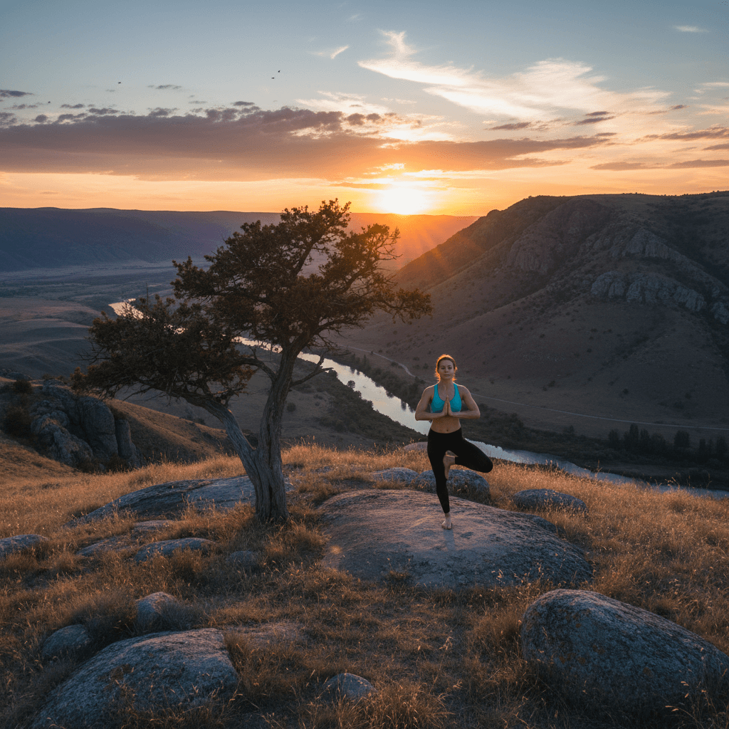 Sunset Yoga Serenity
