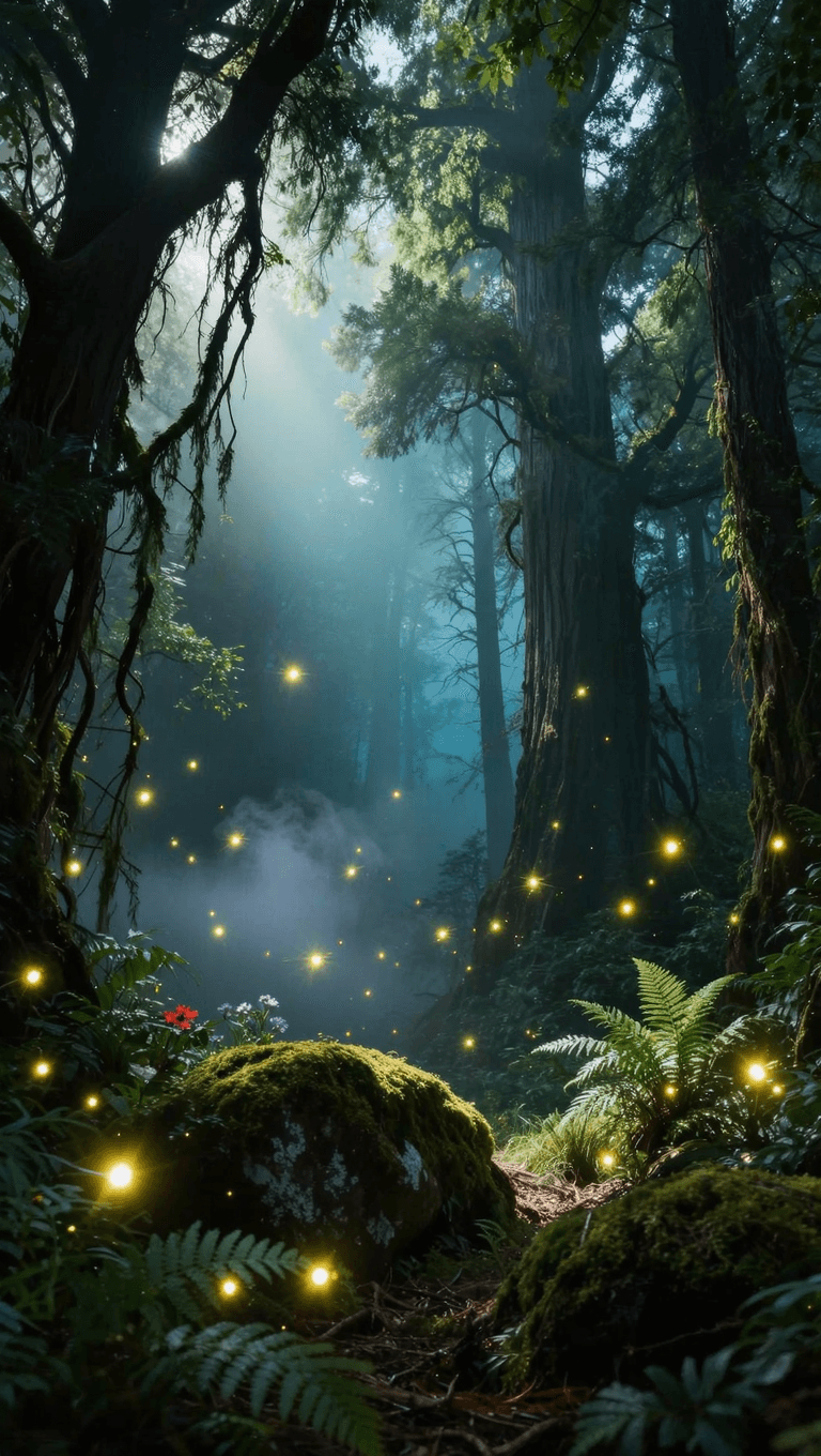 Ethereal Firefly Forest